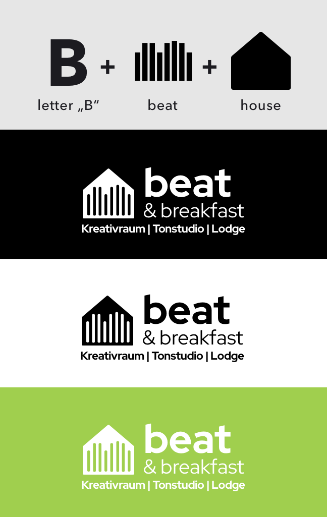 Beat and Breakfast logo design process